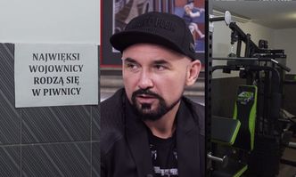 Vega urządził siłownię w biurze: "Trener do mnie przyjeżdża"