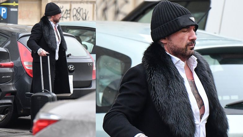 Patryk Vega wsiada do ferrari za 1,2 miliona złotych w czapce za ponad 2 tysiące złotych