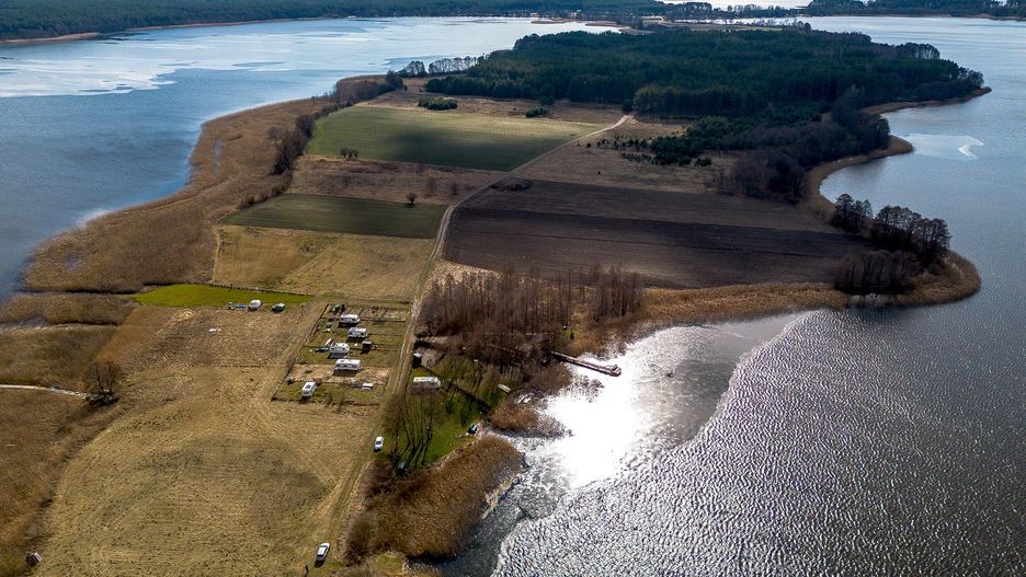 Półwysep Miechurz w Małych Swornegaciach z lotu ptaka
