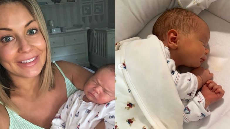 Henio przesypia spokojnie noc