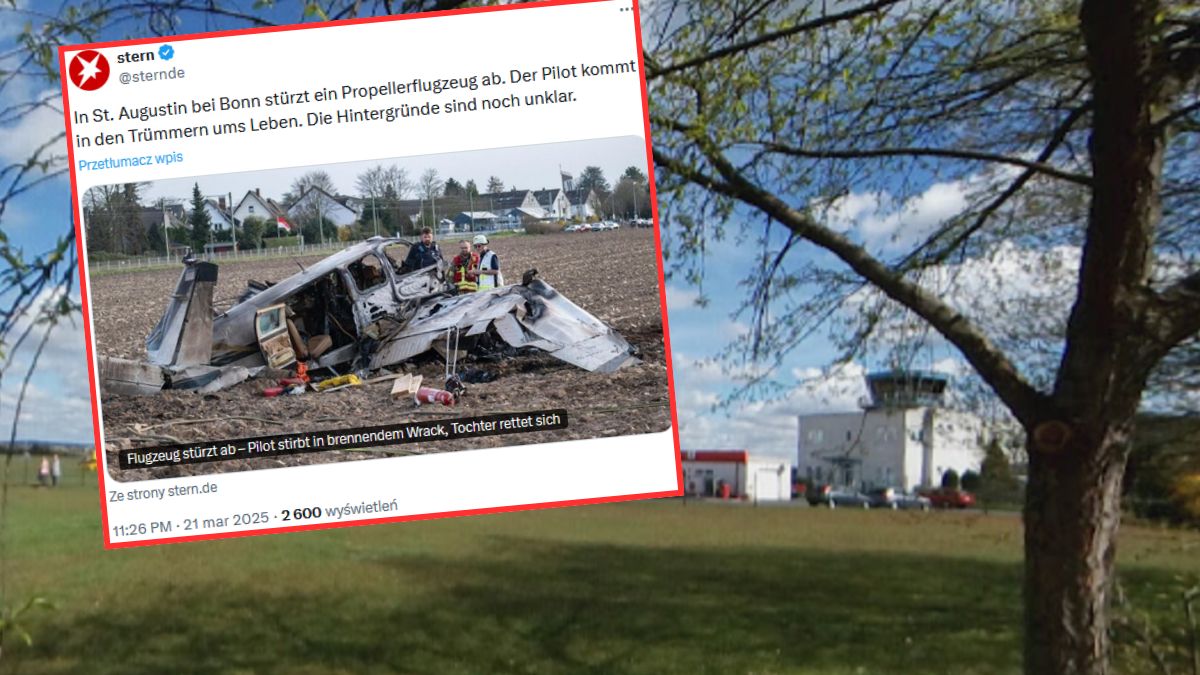 Samolot rozbił się w Niemczech. Przeżyła tylko 6-latka