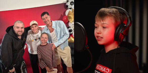 Robert Lewandowski spotkał się z Mają z fundacji Cancer Fighters. Wpadli też Łatwogang i Bedoes (FOTO)