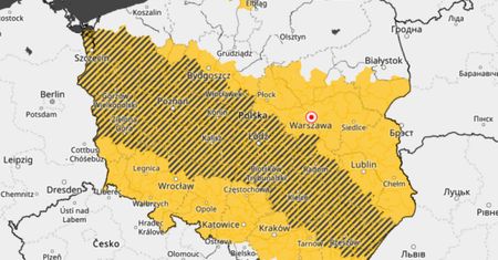 Niemal cała Polska na żółto. IMGW wydało alerty