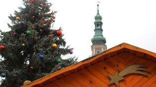 Zamość: Szopka bożonarodzeniowa stanęła na Rynku Wielkim