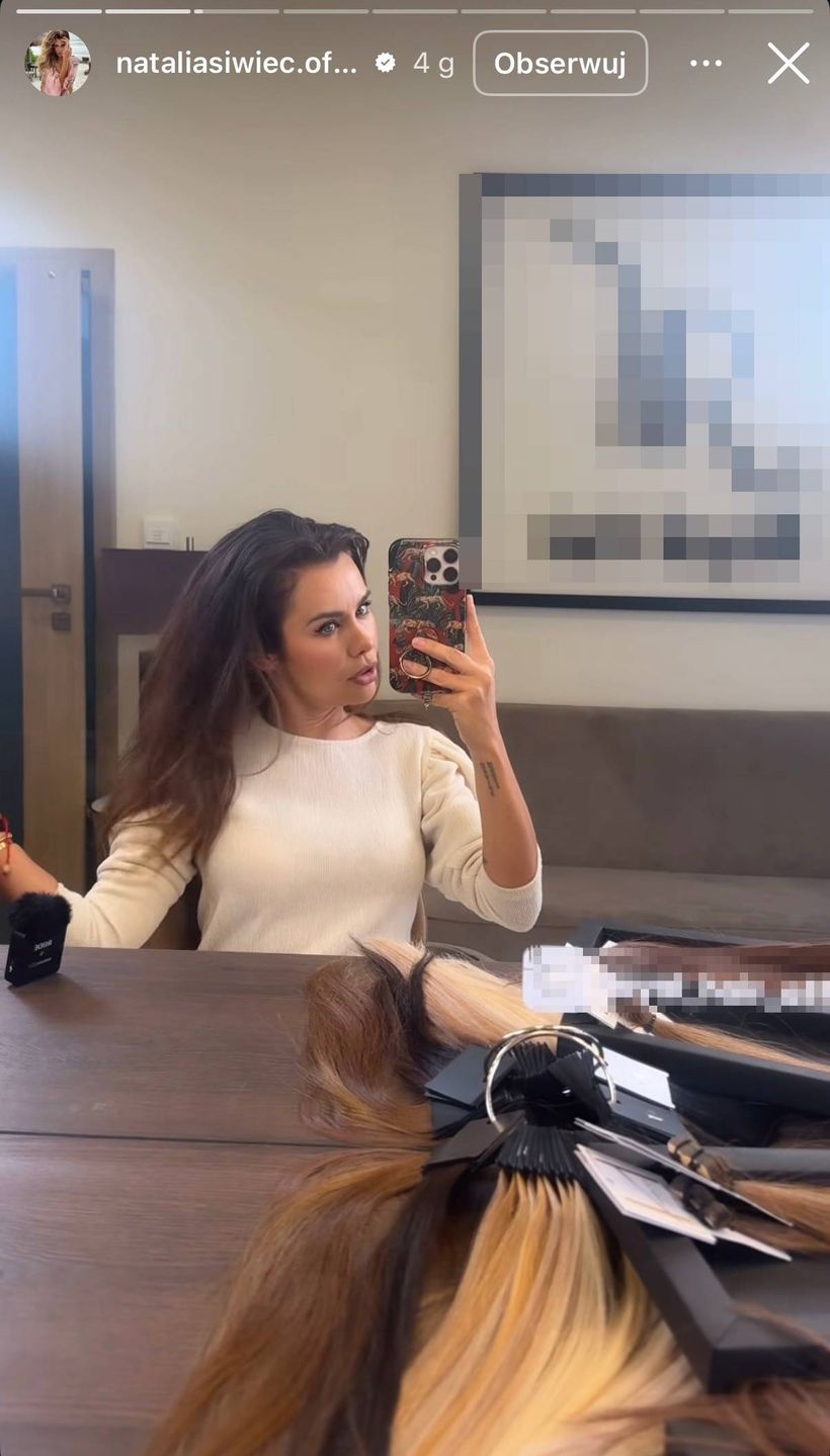 Natalia Siwiec przedłuża włosy 