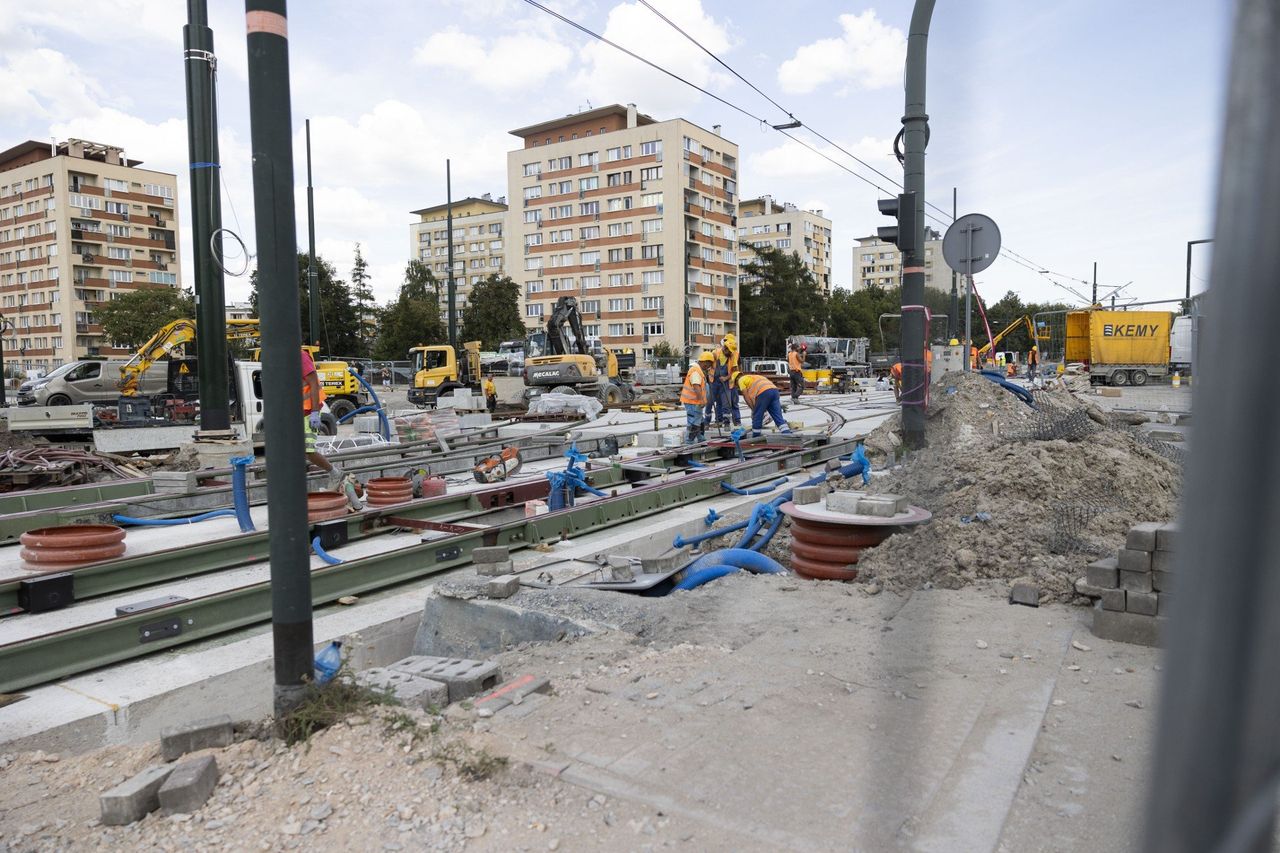 Kraków: Przebudowa skrzyżowania ul. Mogilskiej i Meissnera.