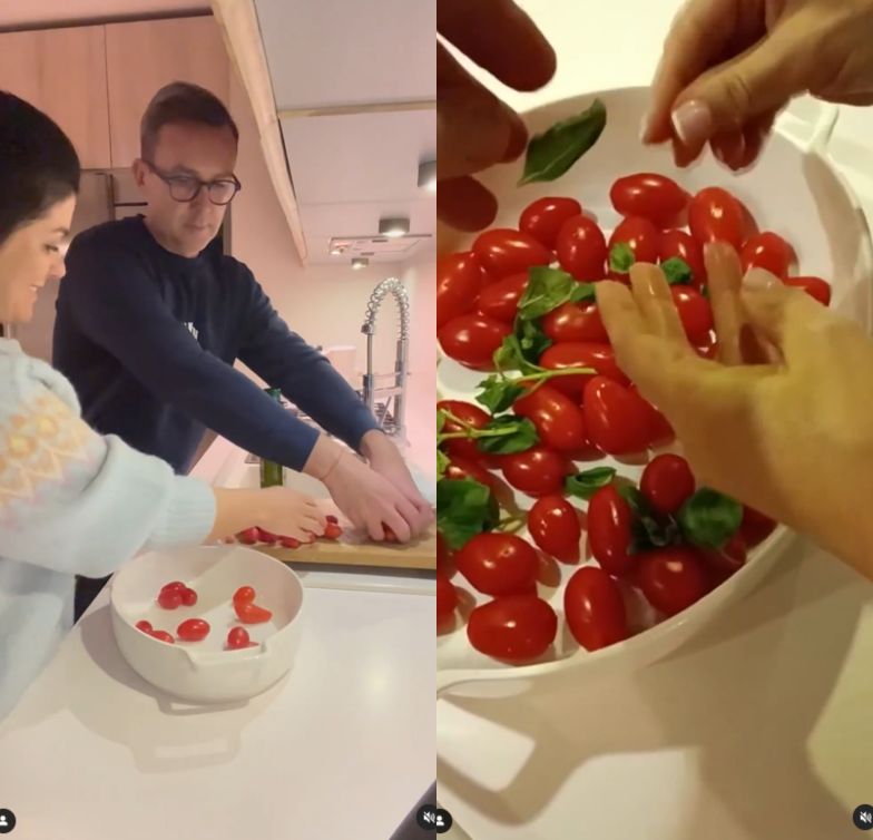 Katarzyna Cichopek i Maciej Kurzajewski relacjonują wspólne gotowanie