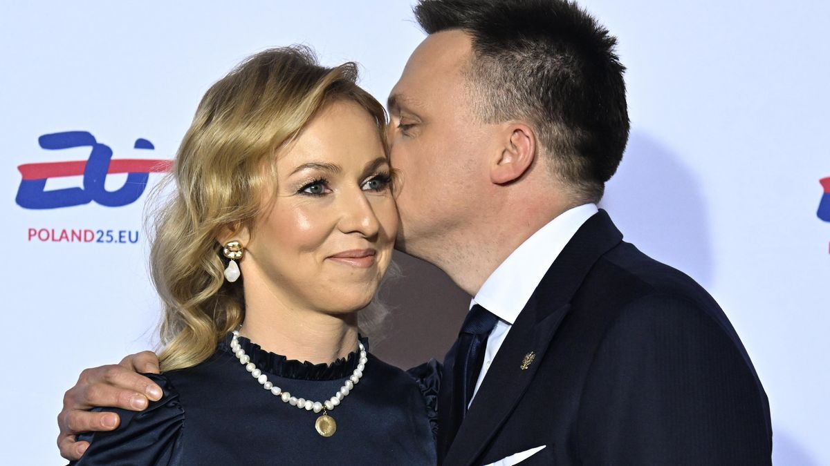 Szymon Hołownia i Urszula Brzezińska-Hołownia na gali
