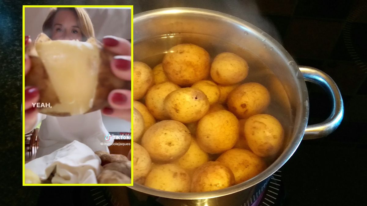 Tiktokerka pokazała genialny trik na obieranie ziemniaków 