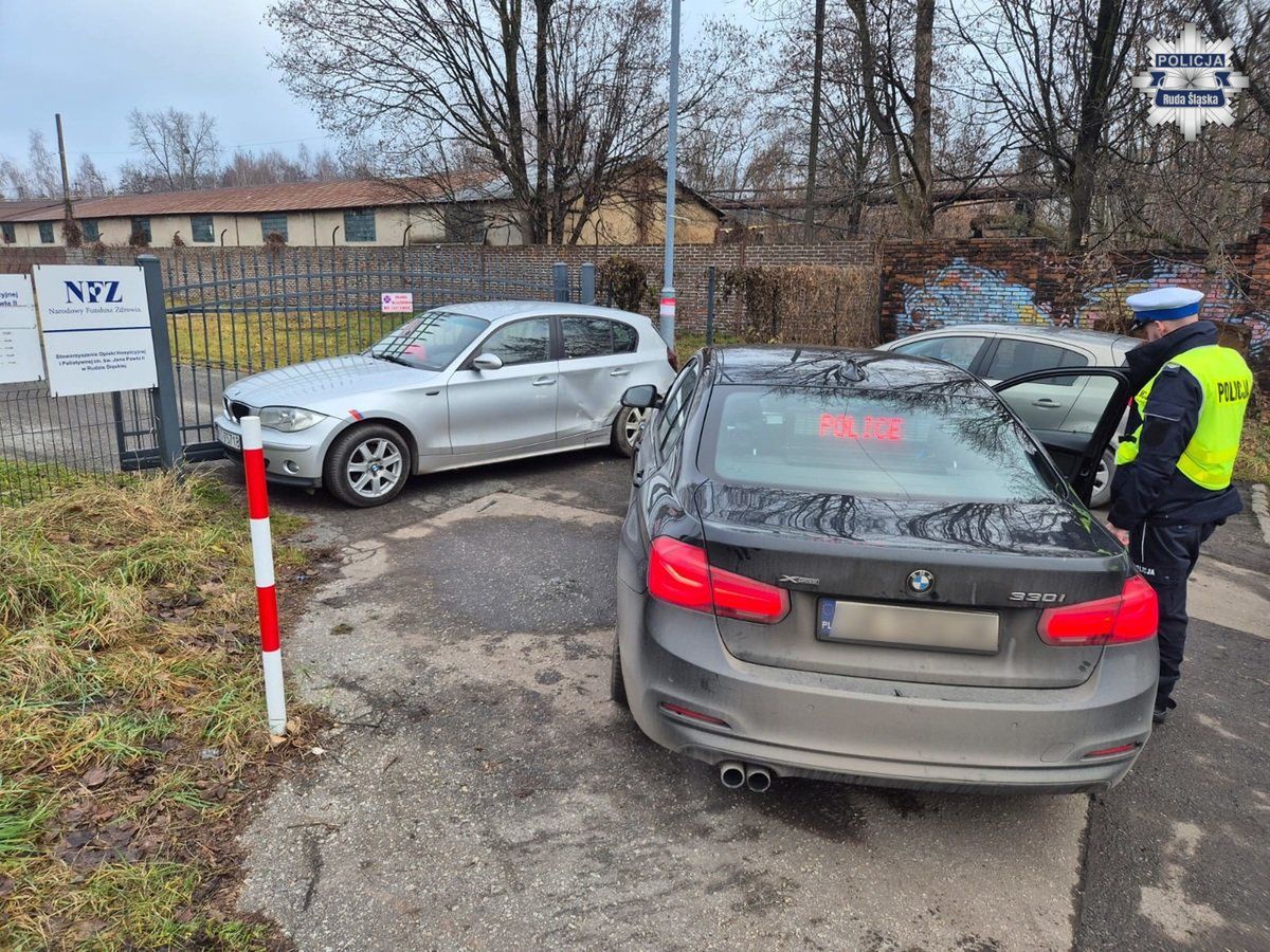 Ruda Śląska: Policyjny pościg za BMW. Kierowca bez uprawnień