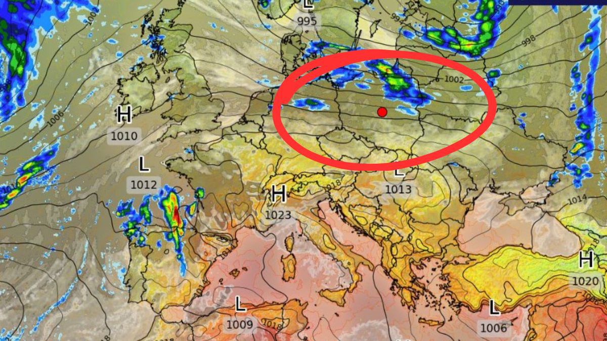 Przelotne opady, silny wiatr i chłodniejsze powietrze nad Polską