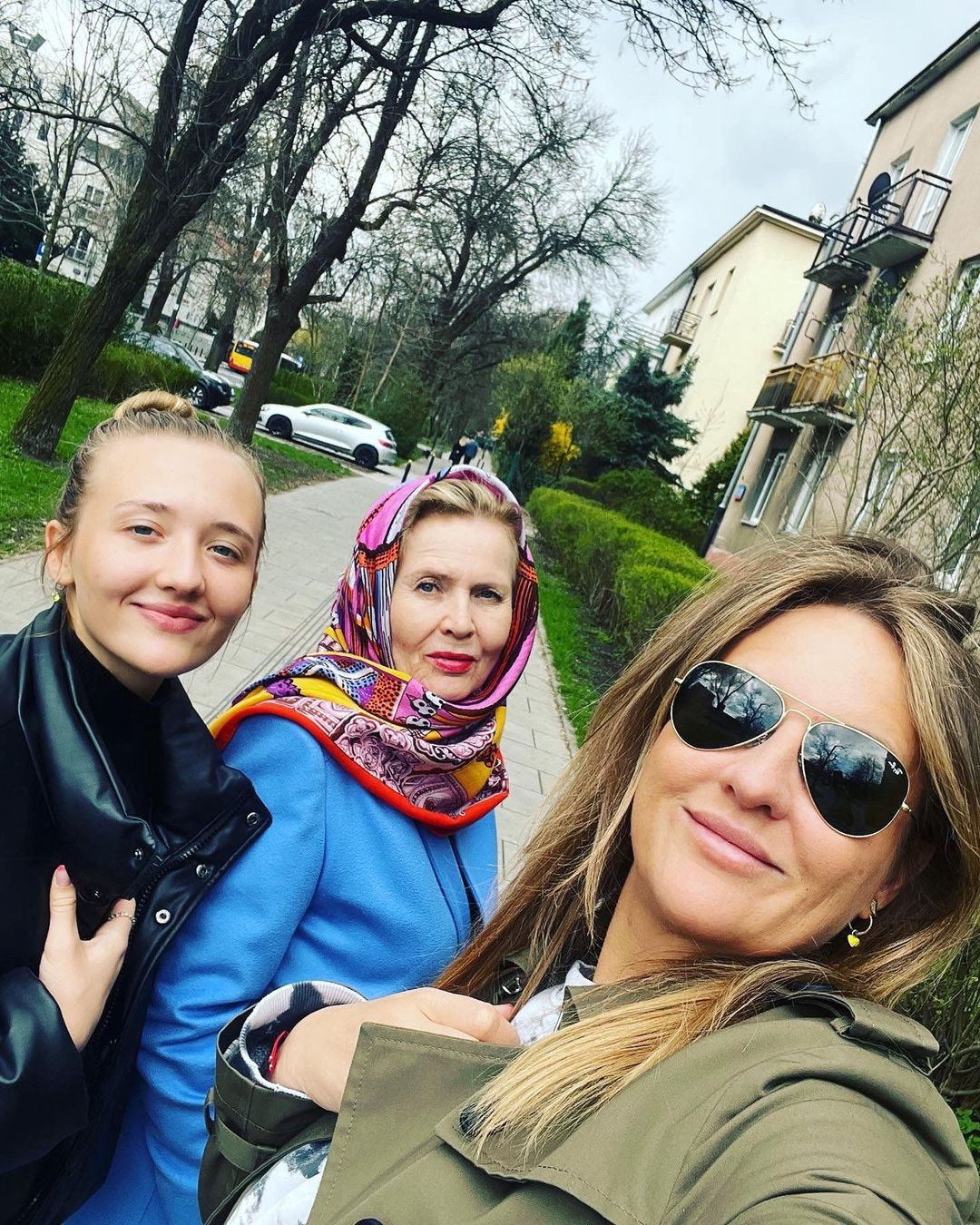 Grażyna Szapołowska z córką i wnuczką