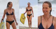 56-letnia Helen Hunt surfuje na desce, prezentując godną pozazdroszczenia sylwetkę (ZDJĘCIA)
