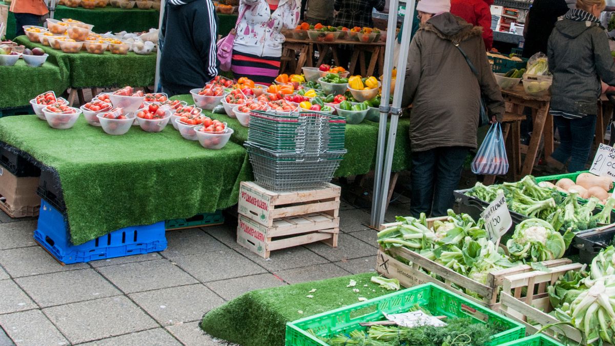 Targ z warzywami