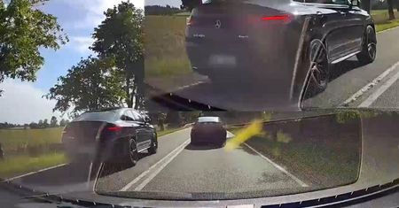 43-latka wyprzedzała na podwójnej ciągłej. Policja dostała nagranie
