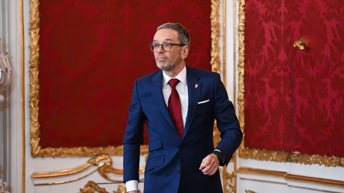 Na zdjęciu Herbert Kickl, lider skrajnie prawicowej i prorosyjskiej Austriackiej Partii Wolności
