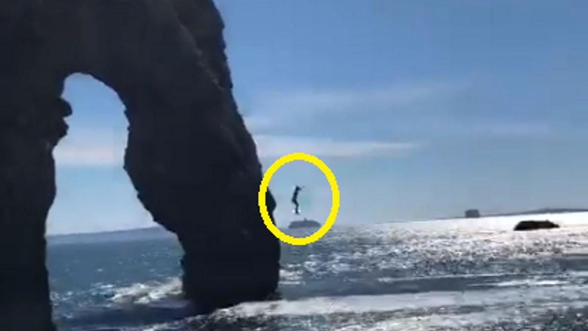 Szalony skok został nagrany