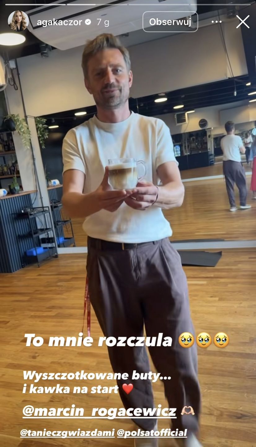 Agnieszka Kaczorowska relacjonuje treningi 