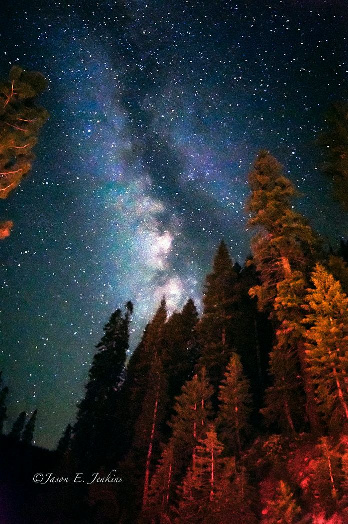 Zdjęcie wykonane aparatem Sony a390, ekspozycja 30sek, czułość ISO 3200, obiektyw Rokinon 14mm F2.8.