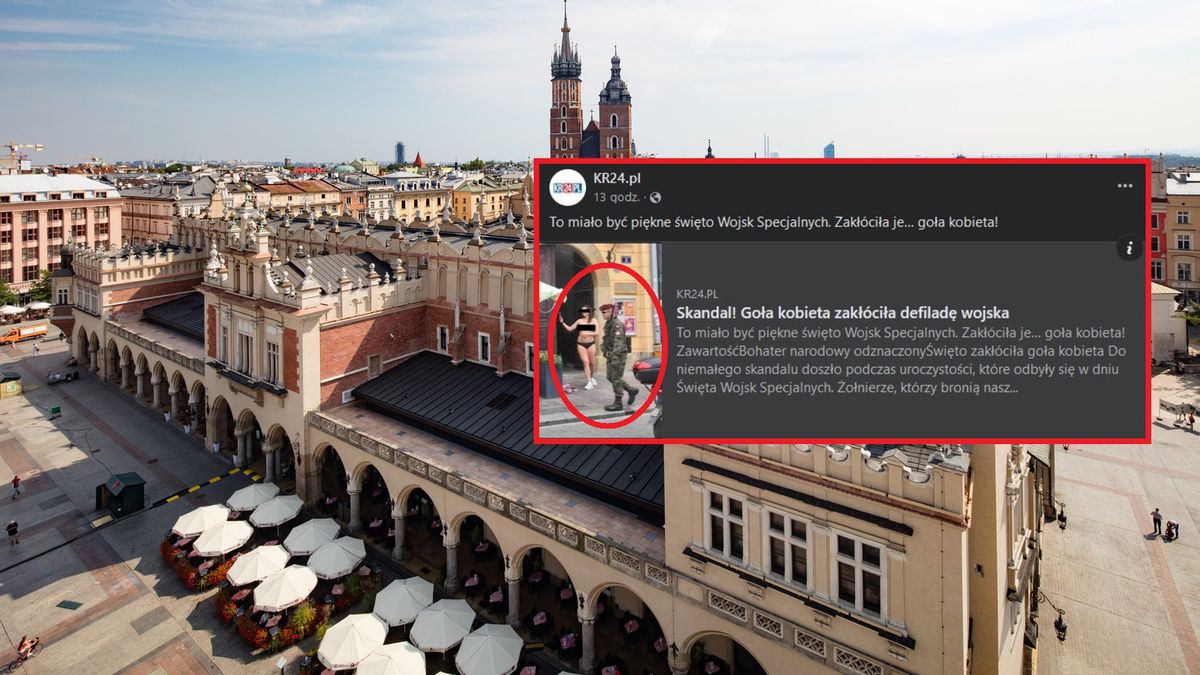 Kraków: Naga kobieta zakłóciła defiladę