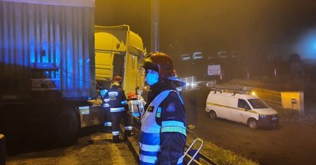 Wypadek z udziałem TIR-a