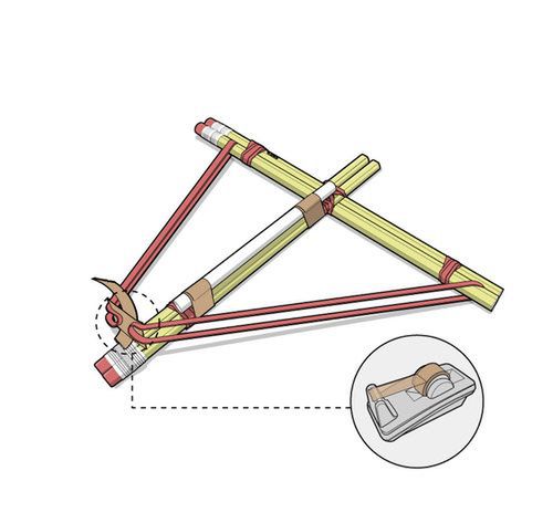 DIY: Jak zbudować kuszę z ołówków 7