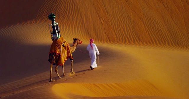 Google wynajęło wielbłąda do zdjęć Street View na pustyni