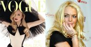 Lindsay Lohan i jej gładkie lico pozdrawiają czytelników z nowej okładki "Vogue'a". Poznalibyście ją?