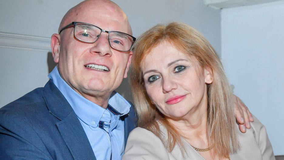Dariusz Kosiec z żoną Jolantą 
