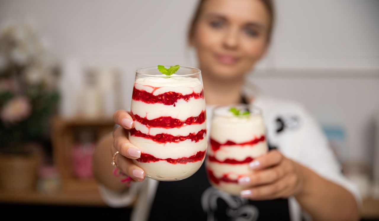 Layered raspberry-lemon goblet: The ultimate no-bake summer treat