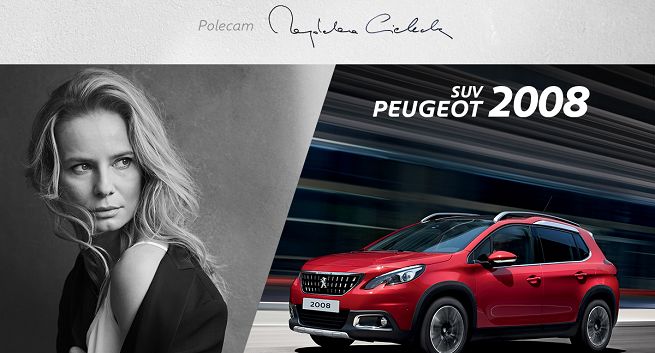 Magdalena Cielecka w kampanii Peugeota 208 i SUV 2008