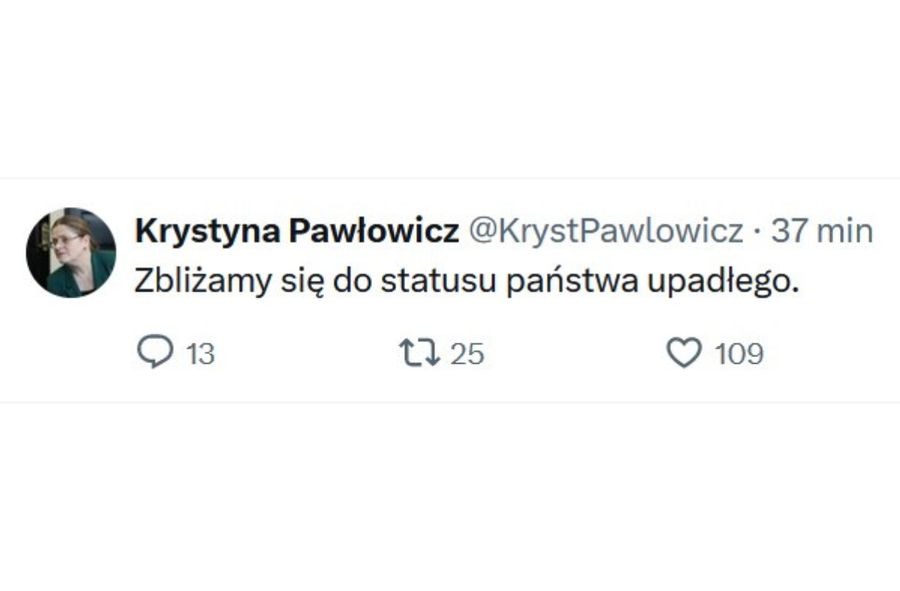 Krystyna Pawłowicz na X