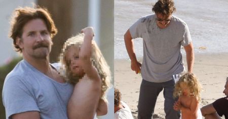 Troskliwy Bradley Cooper wzorowo zajmuje się córeczką po rozstaniu z Iriną Shayk