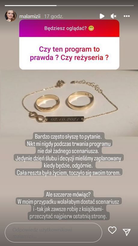Agnieszka o swoim udziale w show TVN