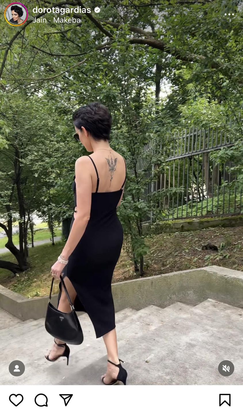 Dorota Gardias postawiła na klasyczne dodatki 
