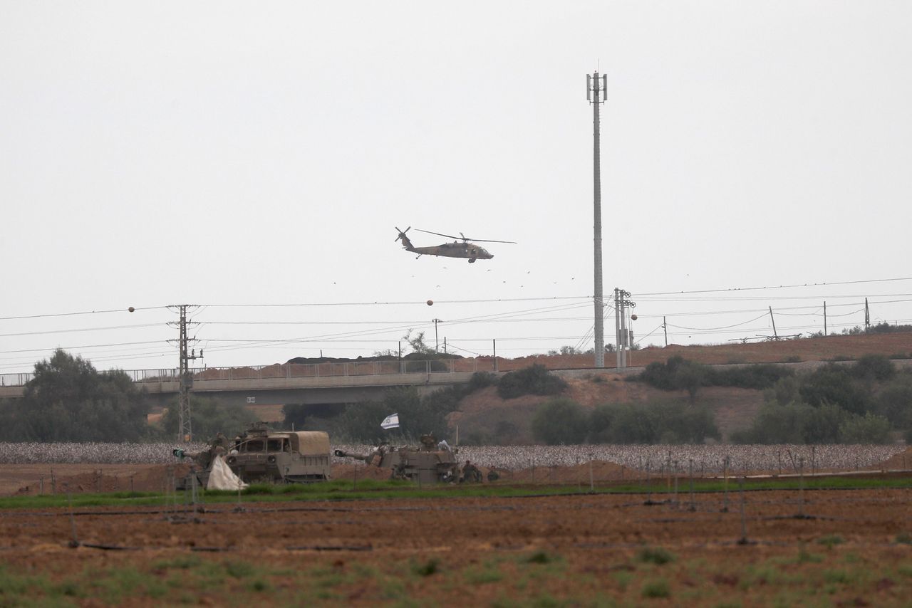 Israel is sending helicopters to conduct shelling in Lebanon.