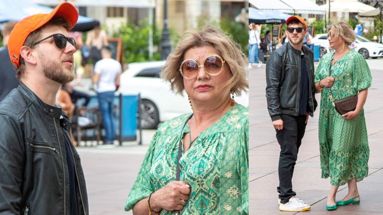 Antek Królikowski z matką snują się przed kościołem, w którym miał odbyć się chrzest Vincenta