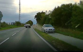 Osówiec: Kierowca BMW pędził ścieżką dla rowerów. Nagranie trafiło na policję