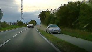 Osówiec: Kierowca BMW pędził ścieżką dla rowerów. Nagranie trafiło na policję