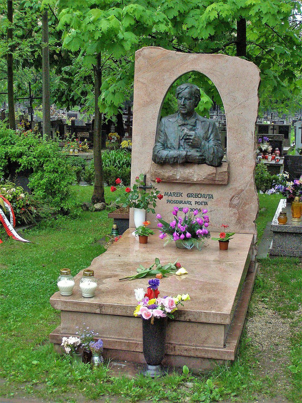 Grób Marka Grechuty w Krakowie