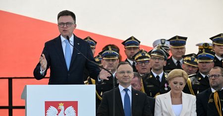 Duda zwrócił się do Hołowni. Marszałek zareagował śmiechem