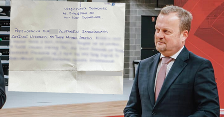 Dostał list z pogróżkami. "Rzadki przypadek, osoba się podpisała"