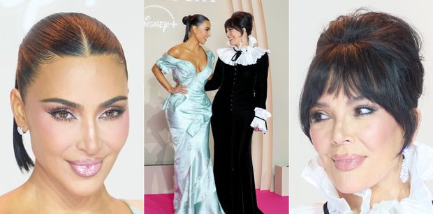 Kim Kardashian bryluje z odmłodzoną Kris Jenner na premierze serialu w Paryżu. Jak siostry?
