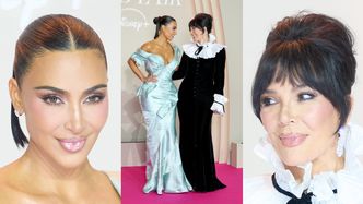 Kim Kardashian bryluje z odmłodzoną Kris Jenner na premierze serialu w Paryżu. Jak siostry?