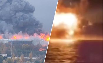 Drony zaatakowały Petersburg. Miasto spowite czarnym dymem