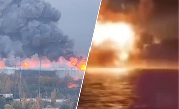 Drony zaatakowały Petersburg. Miasto spowite czarnym dymem