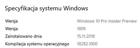 Po wielu tygodniach posuchy wreszcie otrzymaliśmy widoczne gołym okiem zmiany, czyli Windows 10 w kompilacji 18282