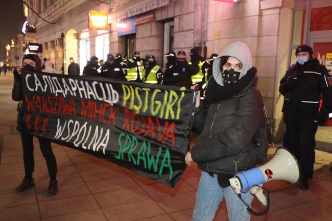 Warszawa. W demonstracji wzięło udział kilkadziesiąt osób