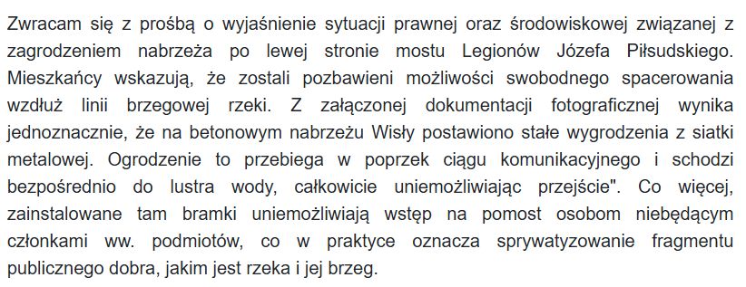 Treść interpelacji 
