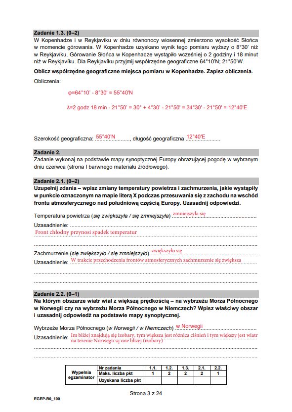 Matura z geografii